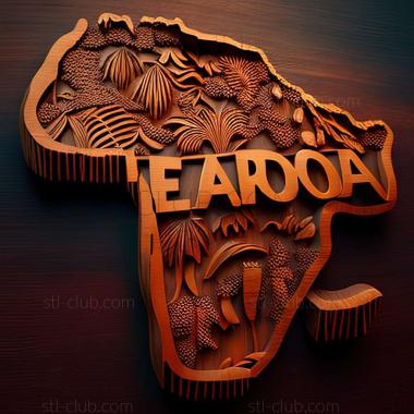 3D model Cameroon  Republic of Cameroon (STL)